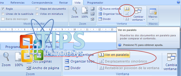 Ver paralelo office excel