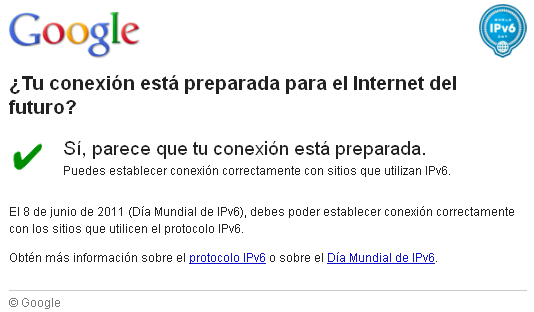 google internet del futuro ipv6