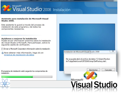 Problemas Instalacion Visual Studio 2008