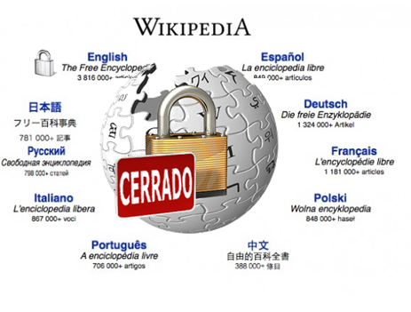 Wikipedia podria cerrar