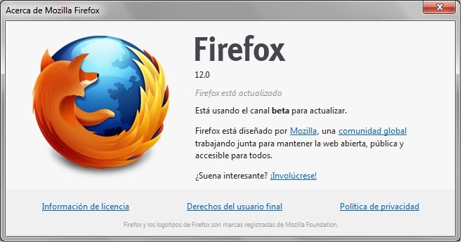 Firefox 12 beta