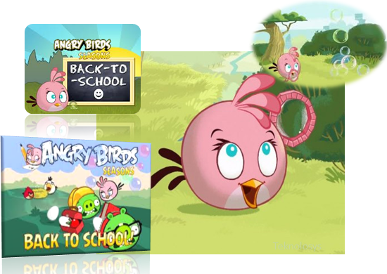 Pink bird in Angry Birds