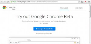 Chrome Beta 25 voz