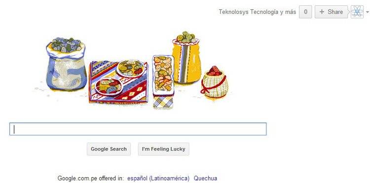 Doodle Día de la papa